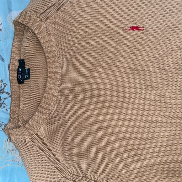 J. Crew tan crewneck, great condition, great material - Picture 1 of 3